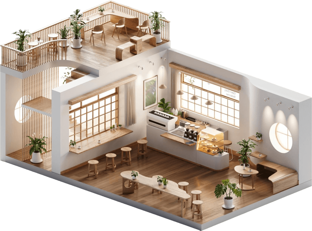 Illustration showing listing setup